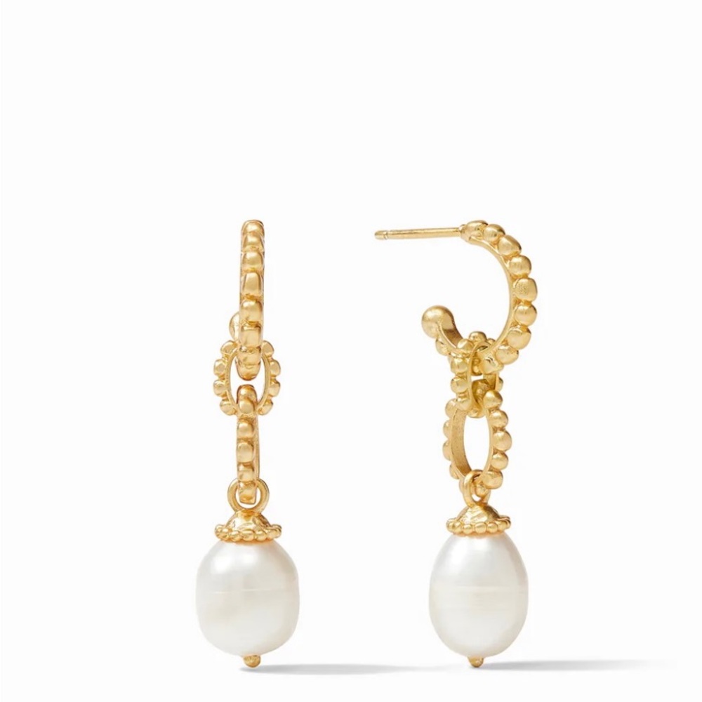 Julie Vos Marbella Pearl Drop Earrings